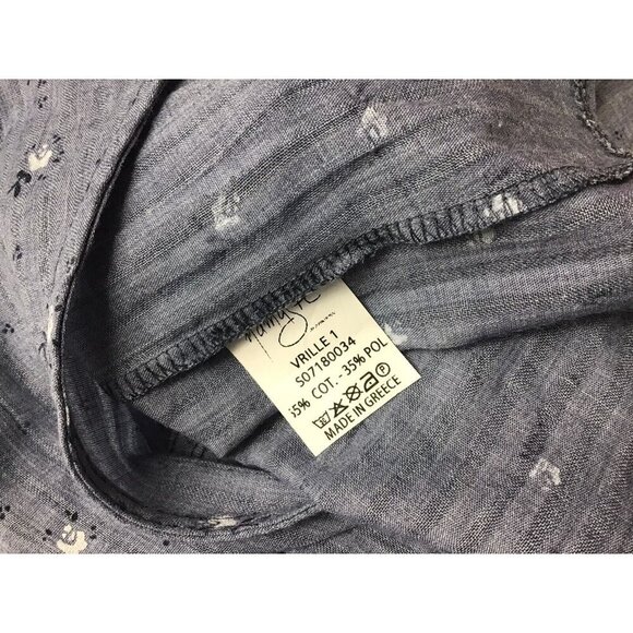 Namaste Floral Wrap Blouse Womens Small - Picture 4 of 8